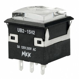 1 pcs : UB215KKW016CF-1JB - SWITCH PUSHBUTTON SPDT 5A 125V