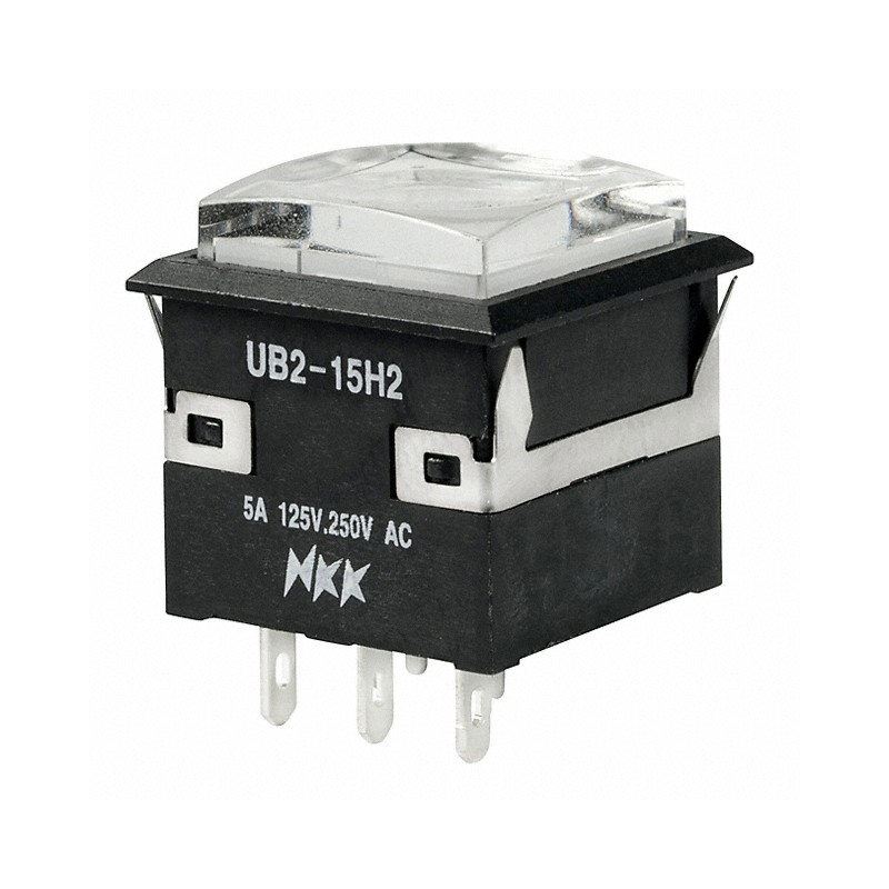 1 pcs : UB215KKW016CF-1JB - SWITCH PUSHBUTTON SPDT 5A 125V