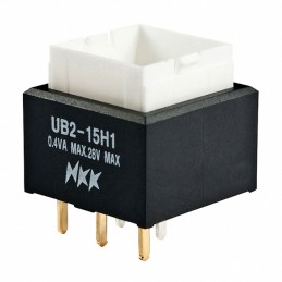 1 pcs : UB215SKG035C - SWITCH PUSH SPDT 0.4VA 28V
