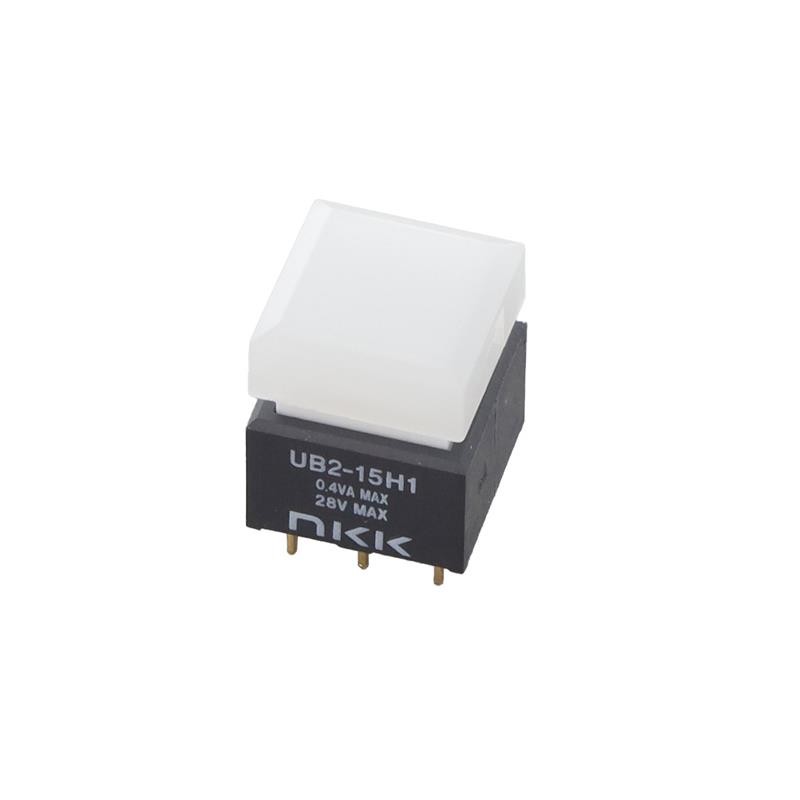 1 pcs : UB215SKG035F-2B - SWITCH PUSHBUTTON SPDT 0.4VA 28V