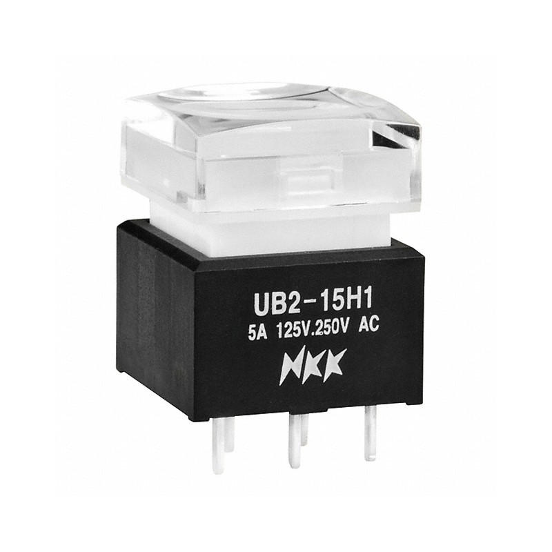 1 pcs : UB215SKW035D-1JB - SWITCH PUSHBUTTON SPDT 5A 125V