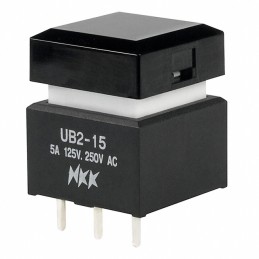 1 pcs : UB215SKW03N-5A - SWITCH PUSHBUTTON SPDT 5A 125V