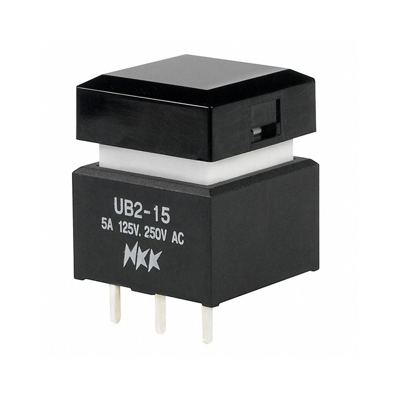 1 pcs : UB215SKW03N-5A - SWITCH PUSHBUTTON SPDT 5A 125V