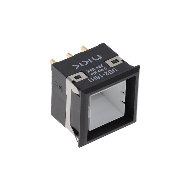 1 pcs : UB216KKG015D - SWITCH PUSHBUTTON SPDT 0.4VA 28V