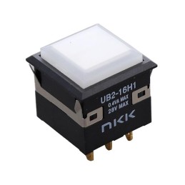 1 pcs : UB216KKG015D-2D - SWITCH PUSHBUTTON SPDT 0.4VA 28V