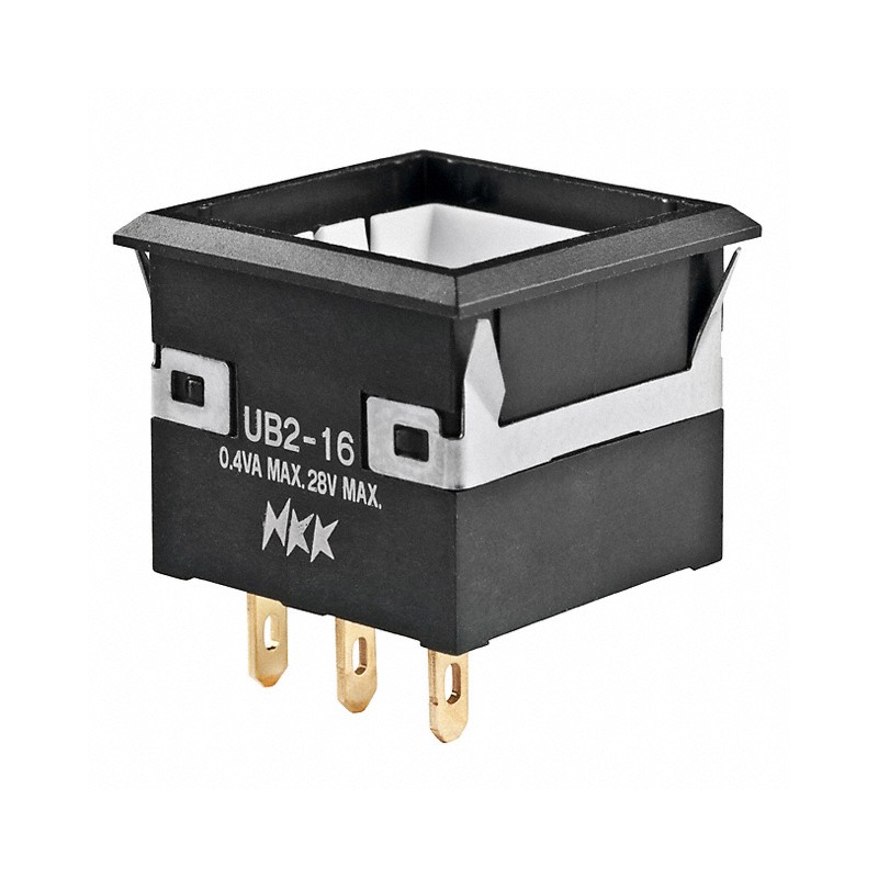 1 pcs : UB216KKG01N - SWITCH PUSH SPDT 0.4VA 28V
