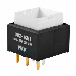 1 pcs : UB216SKG035C - SWITCH PUSH SPDT 0.4VA 28V