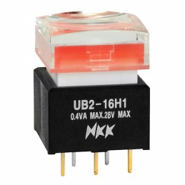 1 pcs : UB216SKG035C-1JC - SWITCH PUSH SPDT 0.4VA 28V