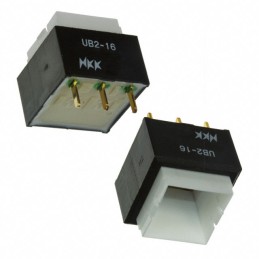 1 pcs : UB216SKG03N-4JB - SWITCH PUSH SPDT 0.4VA 28V