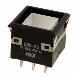 1 pcs : UB225KKW01N - SWITCH PUSHBUTTON DPDT 5A 125V