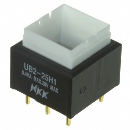 1 pcs : UB225SKG035C - SWITCH PUSH DPDT 0.4VA 28V