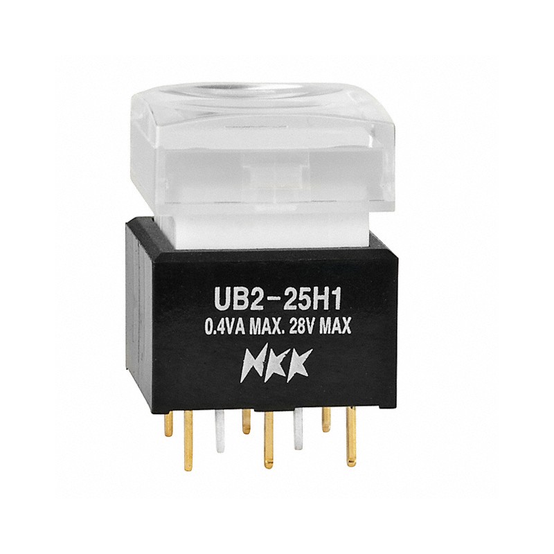 1 pcs : UB225SKG035D-1JB - SWITCH PUSH DPDT 0.4VA 28V
