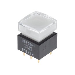 1 pcs : UB225SKG035F-1JB - SWITCH PUSH DPDT 0.4VA 28V