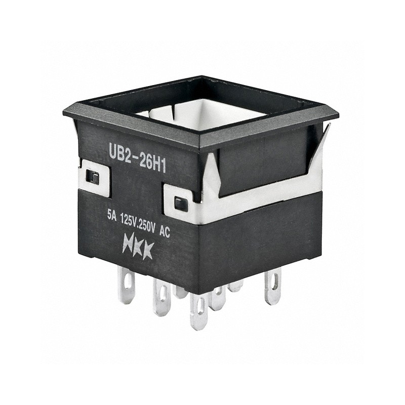1 pcs : UB226KKW015C - SWITCH PUSHBUTTON DPDT 5A 125V