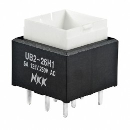 1 pcs : UB226SKW035C - SWITCH PUSHBUTTON DPDT 5A 125V