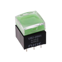 1 pcs : UB226SKW035F-1JF - SWITCH PUSHBUTTON DPDT 5A 125V