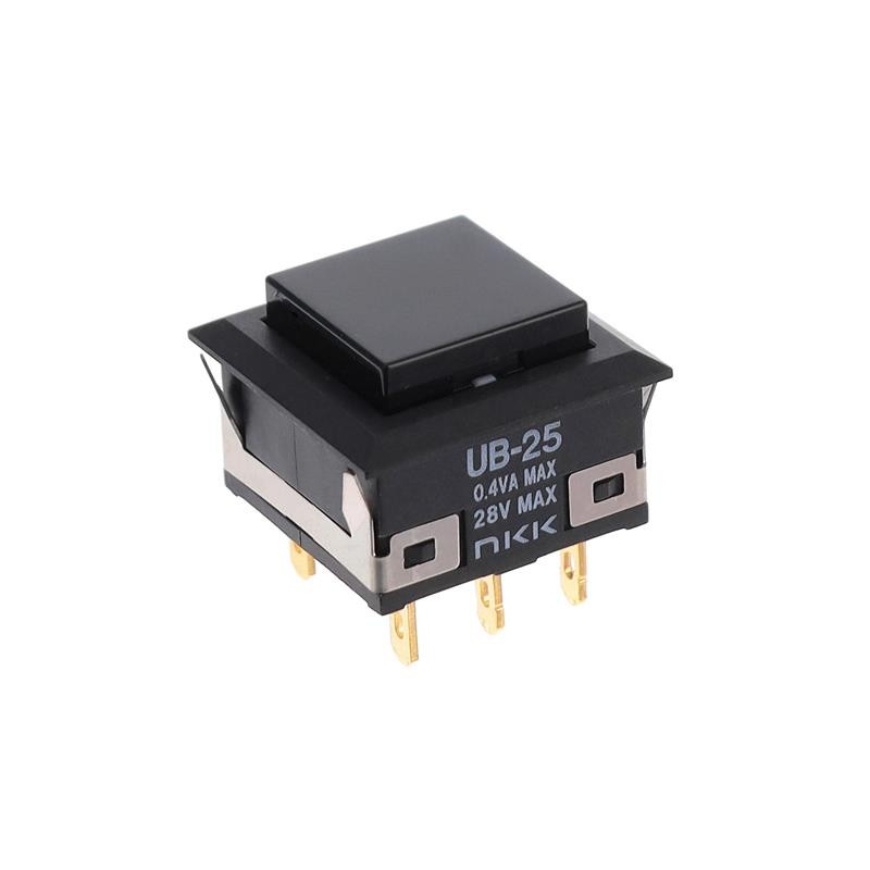 1 pcs : UB25KKG01N-A - SWITCH PUSH DPDT 0.4VA 28V