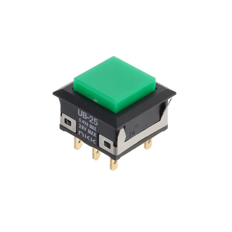 1 pcs : UB25KKG01N-F - SWITCH PUSH DPDT 0.4VA 28V