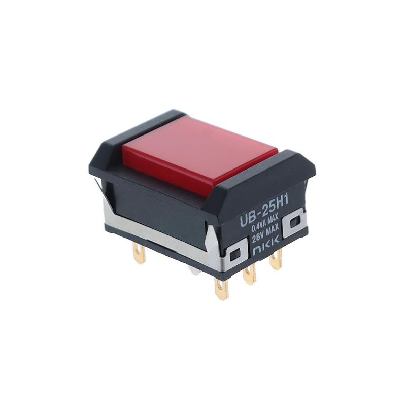 1 pcs : UB25NBKG015C-CC - SWITCH PUSHBUTTON DPDT 0.4VA 28V