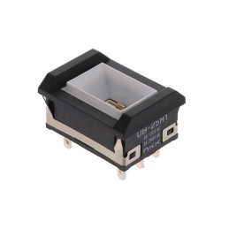 1 pcs : UB25NBKW015C - SWITCH PUSHBUTTON DPDT 5A 125V