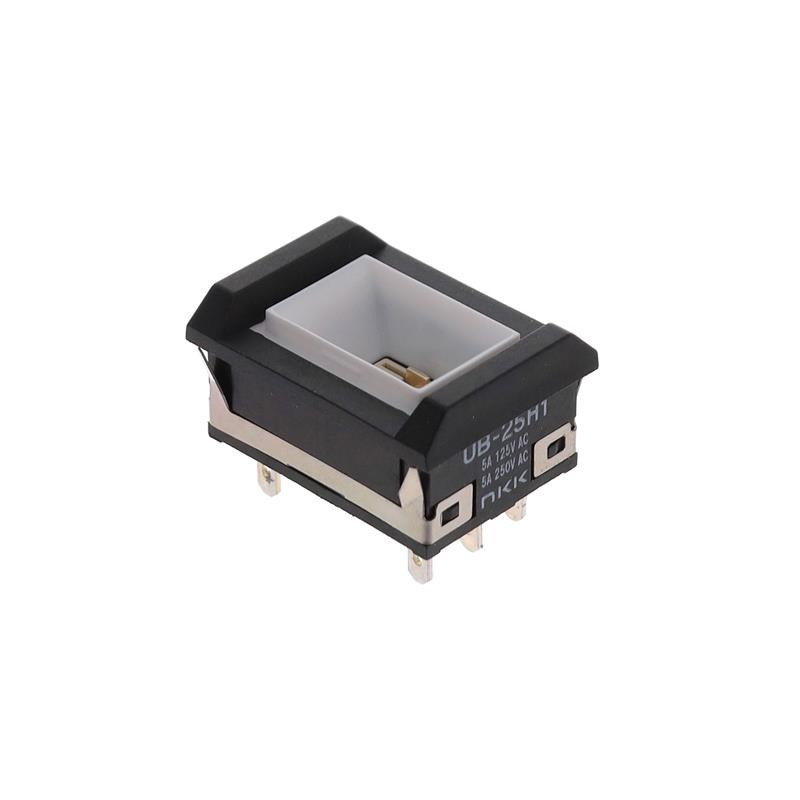 1 pcs : UB25NBKW015C - SWITCH PUSHBUTTON DPDT 5A 125V