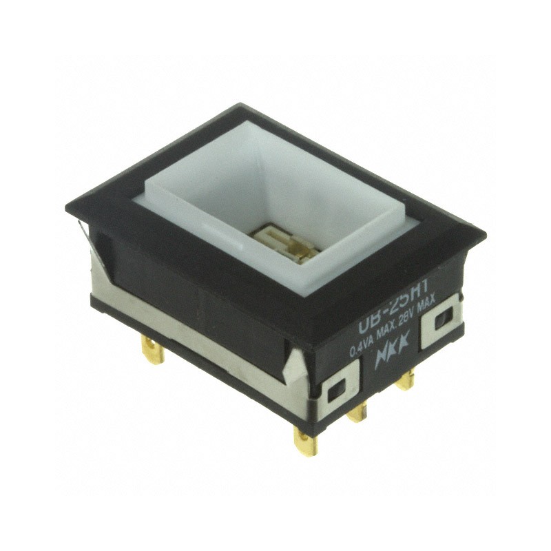 1 pcs : UB25NKG015F - SWITCH PUSH DPDT 0.4VA 28V