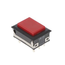 1 pcs : UB25NKW01N-C - SWITCH PUSHBUTTON DPDT 5A 125V