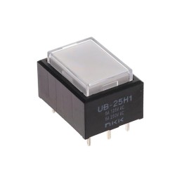 1 pcs : UB25RKW035D-JB - SWITCH PUSHBUTTON DPDT 5A 125V