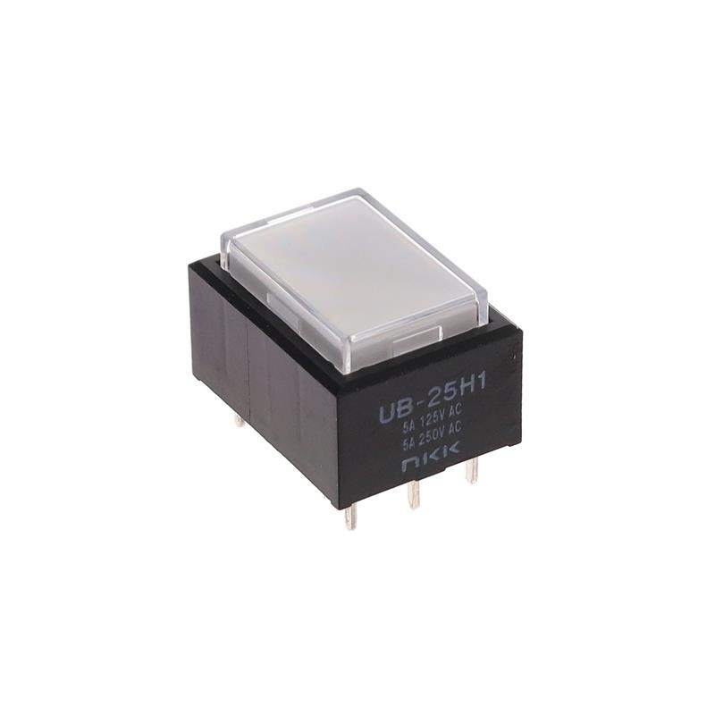1 pcs : UB25RKW035D-JB - SWITCH PUSHBUTTON DPDT 5A 125V