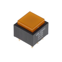 1 pcs : UB25SKG035D-DB - SWITCH PUSH DPDT 0.4VA 28V