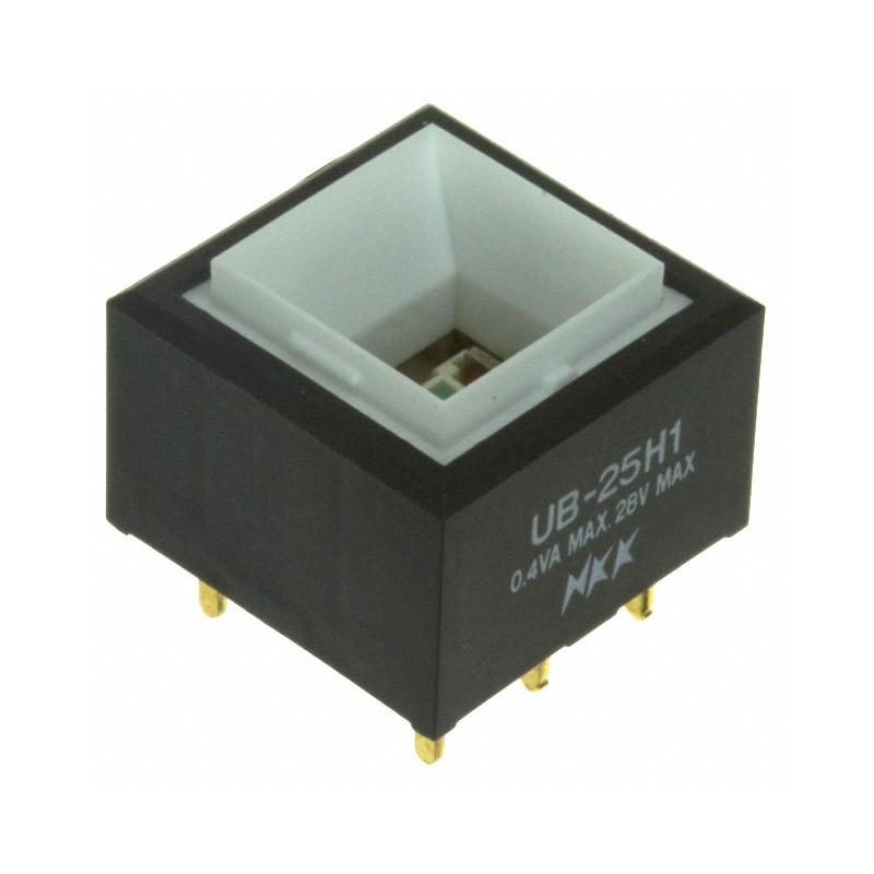 1 pcs : UB25SKG035F - SWITCH PUSH DPDT 0.4VA 28V