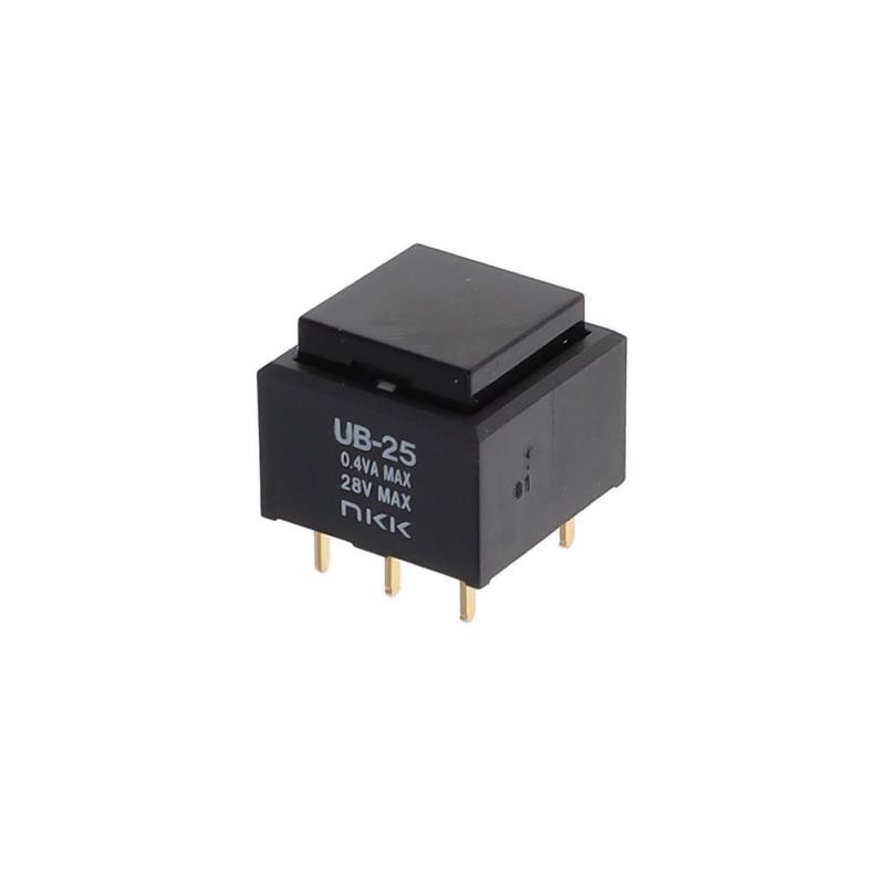 1 pcs : UB25SKG03N-A - SWITCH PUSH DPDT 0.4VA 28V