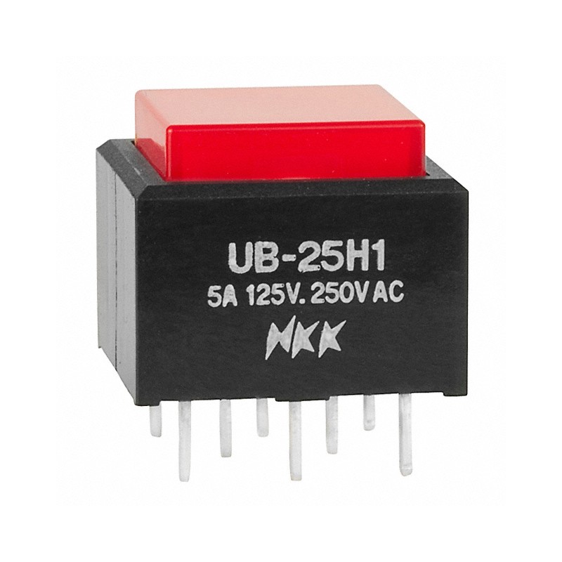 1 pcs : UB25SKW035C-CB - SWITCH PUSHBUTTON DPDT 5A 125V