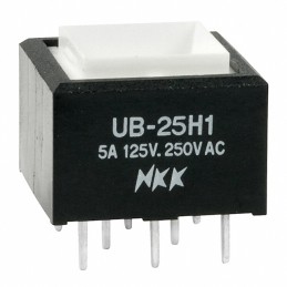 1 pcs : UB25SKW035D - SWITCH PUSHBUTTON DPDT 5A 125V