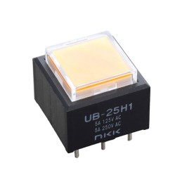 1 pcs : UB25SKW035D-JD - SWITCH PUSHBUTTON DPDT 5A 125V