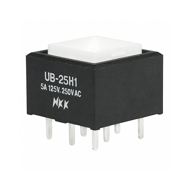 1 pcs : UB25SKW035F - SWITCH PUSHBUTTON DPDT 5A 125V