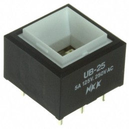 1 pcs : UB25SKW03N - SWITCH PUSHBUTTON DPDT 5A 125V