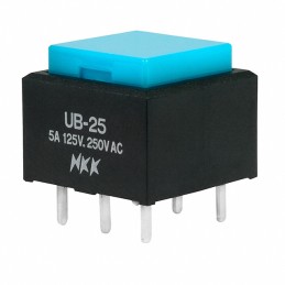 1 pcs : UB25SKW03N-G - SWITCH PUSHBUTTON DPDT 5A 125V