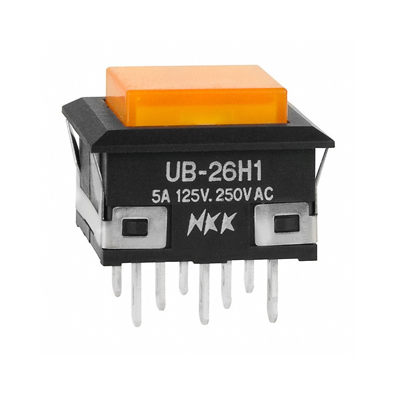 1 pcs : UB26KKW015D-DD - SWITCH PUSHBUTTON DPDT 5A 125V