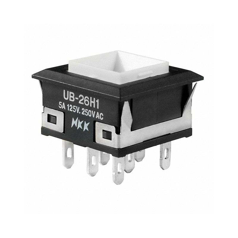 1 pcs : UB26KKW015F - SWITCH PUSHBUTTON DPDT 5A 125V