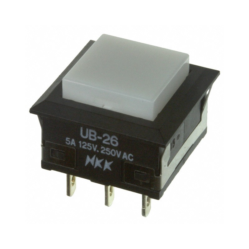 1 pcs : UB26KKW01N-B - SWITCH PUSHBUTTON DPDT 5A 125V