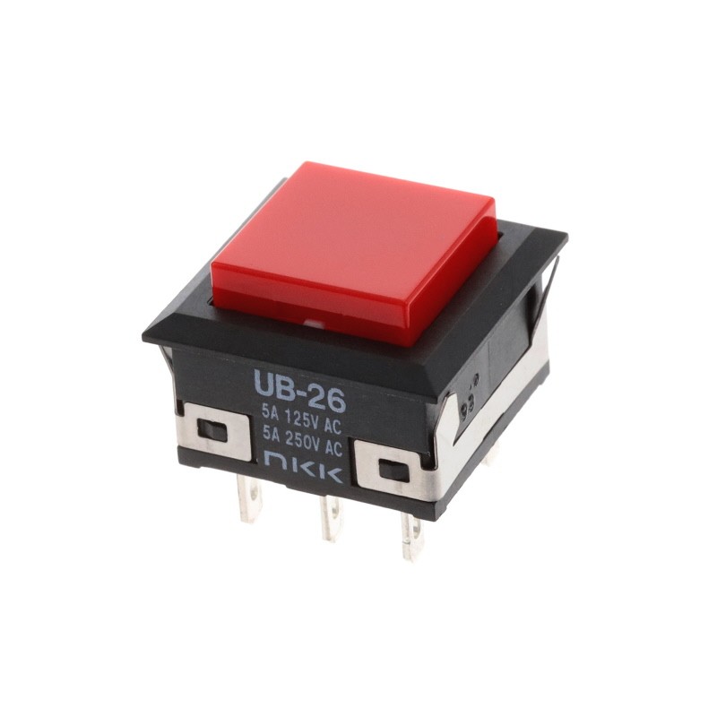 1 pcs : UB26KKW01N-C - SWITCH PUSHBUTTON DPDT 5A 125V