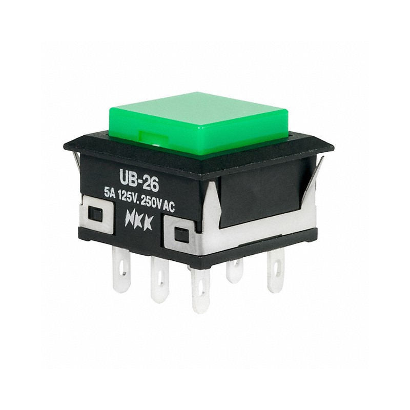 1 pcs : UB26KKW01N-F - SWITCH PUSHBUTTON DPDT 5A 125V