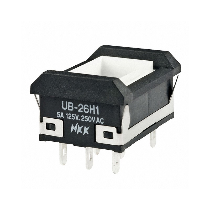 1 pcs : UB26NBKW015F - SWITCH PUSHBUTTON DPDT 5A 125V