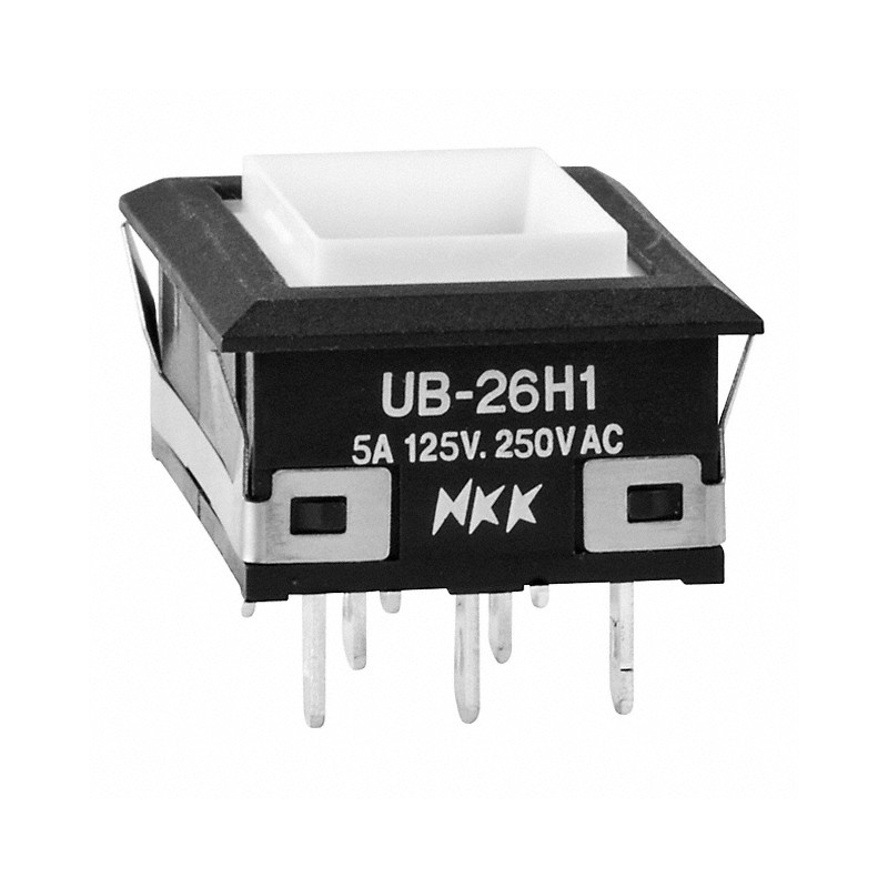 1 pcs : UB26NKW015C - SWITCH PUSHBUTTON DPDT 5A 125V