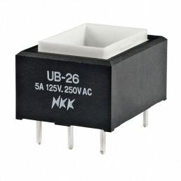 1 pcs : UB26RKW03N - SWITCH PUSHBUTTON DPDT 5A 125V