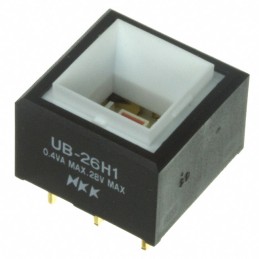 1 pcs : UB26SKG035C - SWITCH PUSH DPDT 0.4VA 28V