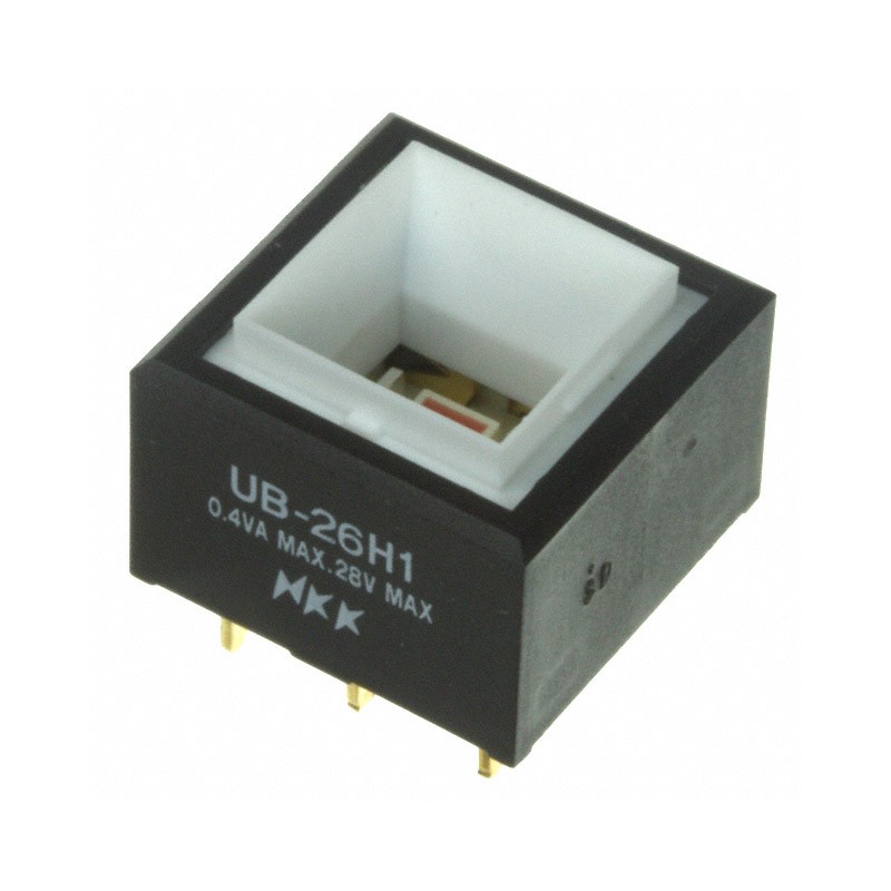 1 pcs : UB26SKG035C - SWITCH PUSH DPDT 0.4VA 28V