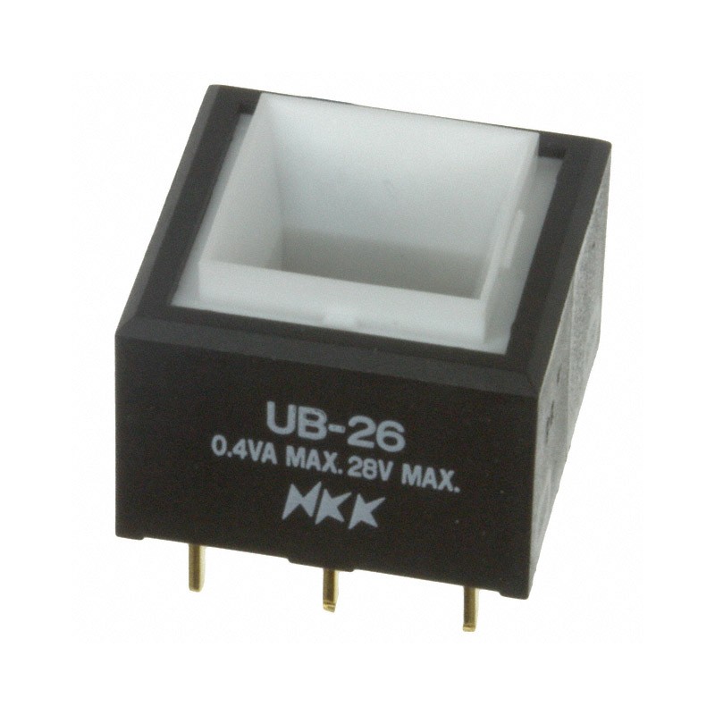 1 pcs : UB26SKG03N - SWITCH PUSH DPDT 0.4VA 28V