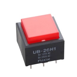 1 pcs : UB26SKW035C-CJ - SWITCH PUSHBUTTON DPDT 5A 125V